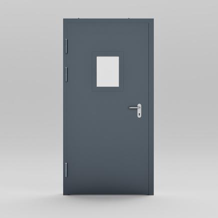 Tek Kanatlı Yangına Dayanıklı Metal Kapı